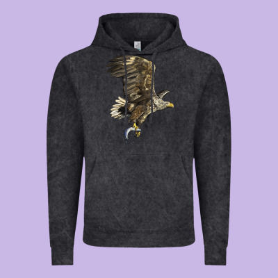 American White Sea Eagle Vintage Hoodie Designed By Lillyallendesigns