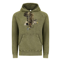 Vintage Olive American White Sea Eagle Vintage Hoodie - LillyAllenDesigns