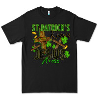 Black St. Patrick's knows Jesus arose Premium Tee - FaDigitalArtStudio