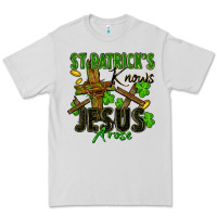 Dove Grey St. Patrick's knows Jesus arose Premium Tee - FaDigitalArtStudio