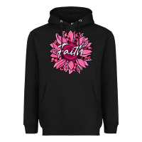 Black faith breast cancer awareness sunflower Heavyweight Hoodie - Jasminsmagicworld