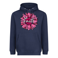 Navy faith breast cancer awareness sunflower Heavyweight Hoodie - Jasminsmagicworld