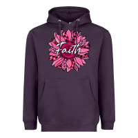 Plum faith breast cancer awareness sunflower Heavyweight Hoodie - Jasminsmagicworld