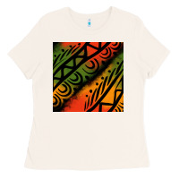 Bone african tribal seamless pattern Ladies Tee - BundleAndBundleShop
