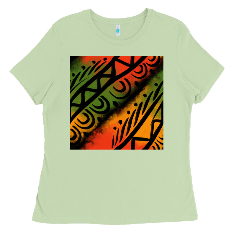 African Tribal Seamless Pattern Ladies Tee by BundleAndBundleShop | Teevron