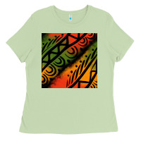 Matcha african tribal seamless pattern Ladies Tee - BundleAndBundleShop