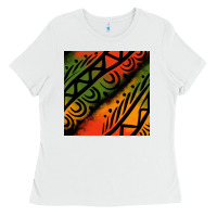 White african tribal seamless pattern Ladies Tee - BundleAndBundleShop