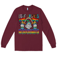 Burgundy love gnomes nobounds Long Sleeve Tee - SublimationCraftShop