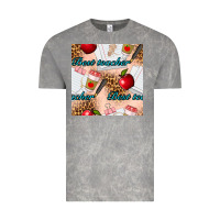Cloud Rock Best Teacher Seamless Pattern Vintage Tee - BundleAndBundleShop