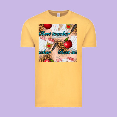 Best Teacher Seamless Pattern Vintage Tee Designed By Bundleandbundleshop
