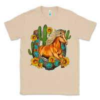 Mushroom western horse cactus sunflowers horseshoe Classic Tee - OliviaCreatesArt