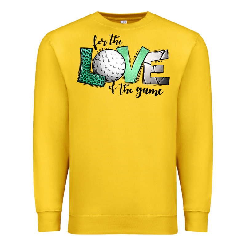 For The Love Of The Game Golf Premium Sweatshirt by Jasminsmagicworld | Teevron