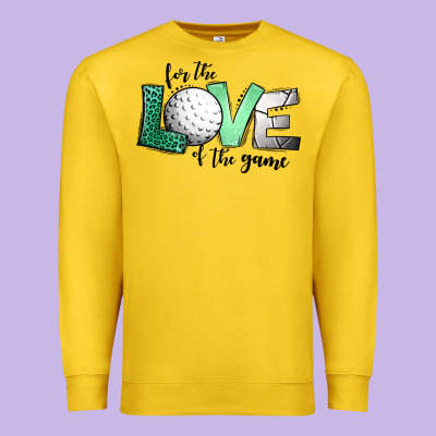 For The Love Of The Game Golf Premium Sweatshirt Designed By Jasminsmagicworld