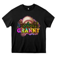 Black baseball granny Heavy Core Tee - OliviaCreatesArt
