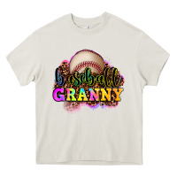 Cream baseball granny Heavy Core Tee - OliviaCreatesArt