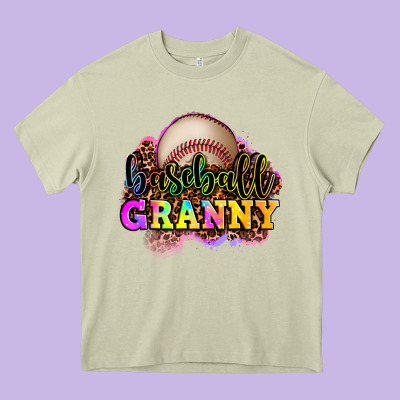 Baseball Granny Heavy Core Tee Designed By Oliviacreatesart