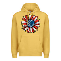 Antique Gold Patriotic Sunflower Premium Hoodie - Jasminsmagicworld