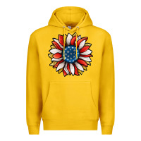 Lemon Patriotic Sunflower Premium Hoodie - Jasminsmagicworld