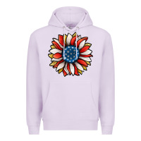 Lilac Patriotic Sunflower Premium Hoodie - Jasminsmagicworld