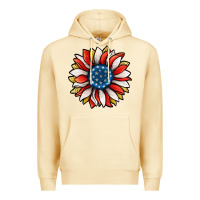 Pina Colada Patriotic Sunflower Premium Hoodie - Jasminsmagicworld
