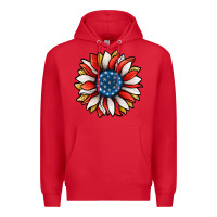 Red Patriotic Sunflower Premium Hoodie - Jasminsmagicworld