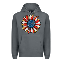 Rock Patriotic Sunflower Premium Hoodie - Jasminsmagicworld