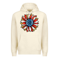Sandshell Patriotic Sunflower Premium Hoodie - Jasminsmagicworld