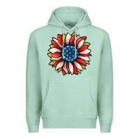 Seafoam Patriotic Sunflower Premium Hoodie - Jasminsmagicworld
