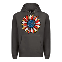 Smoke Patriotic Sunflower Premium Hoodie - Jasminsmagicworld