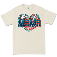 Bone American Mama heart Premium Tee - FaDigitalArtStudio
