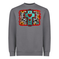 Storm Christmas cross with background Heavyweight Sweatshirt - Jasminsmagicworld