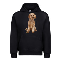 Black cockapoo Urban Hoodie - RanaPortraitStore