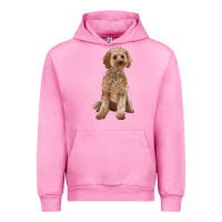 Fuchsia Pink cockapoo Urban Hoodie - RanaPortraitStore