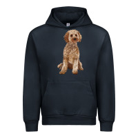 Navy cockapoo Urban Hoodie - RanaPortraitStore