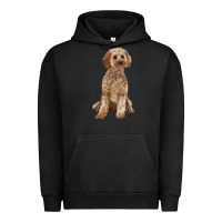 Pigment Black cockapoo Urban Hoodie - RanaPortraitStore