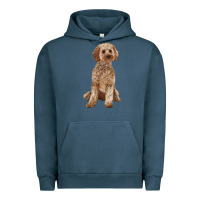 Pigment Midnight Navy cockapoo Urban Hoodie - RanaPortraitStore