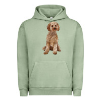 Pigment Oil Green cockapoo Urban Hoodie - RanaPortraitStore