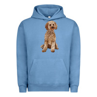 Pigment Pebble Blue cockapoo Urban Hoodie - RanaPortraitStore
