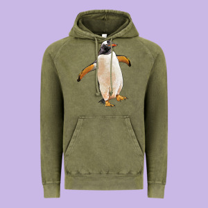 Penguin Vintage Hoodie Designed By Lillyallendesigns