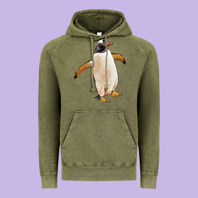 Penguin Vintage Hoodie Designed By Lillyallendesigns