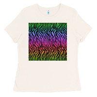 Bone tiger glitter seamless pattern Ladies Tee - BundleAndBundleShop