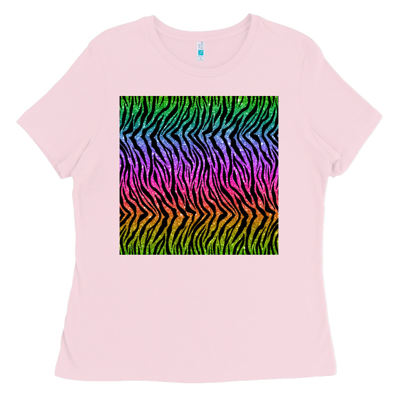 Tiger Glitter Seamless Pattern Ladies Tee by BundleAndBundleShop | Teevron
