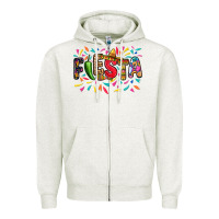 Oatmeal Heather Fiesta Zipper Hoodie - RanaPortraitStore