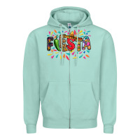Seafoam Fiesta Zipper Hoodie - RanaPortraitStore