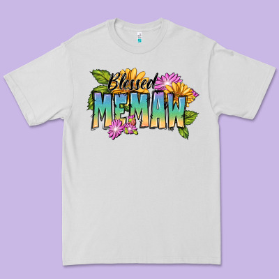 Blessed Memaw Mother's Day Premium Tee Designed By Fadigitalartstudio