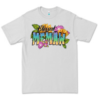 Dove Grey Blessed memaw Mother's Day Premium Tee - FaDigitalArtStudio