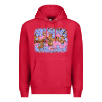Cardinal easter butterfly leopard background Premium Hoodie - Artiststas