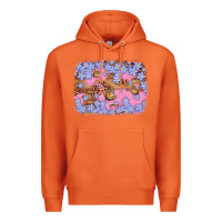 Carrot easter butterfly leopard background Premium Hoodie - Artiststas