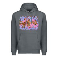 Rock easter butterfly leopard background Premium Hoodie - Artiststas