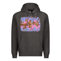 Smoke easter butterfly leopard background Premium Hoodie - Artiststas